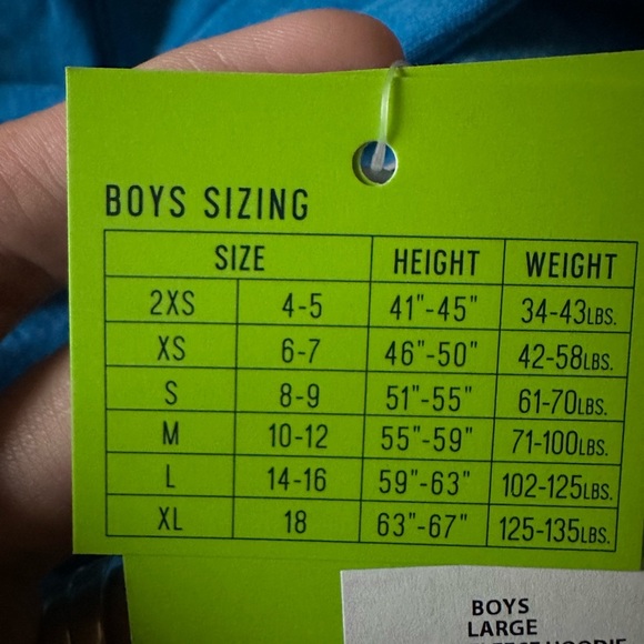 DSG Boys Large  Blue Tie Dye Hoodie Sweatshirt NWT - Picture 4 of 4